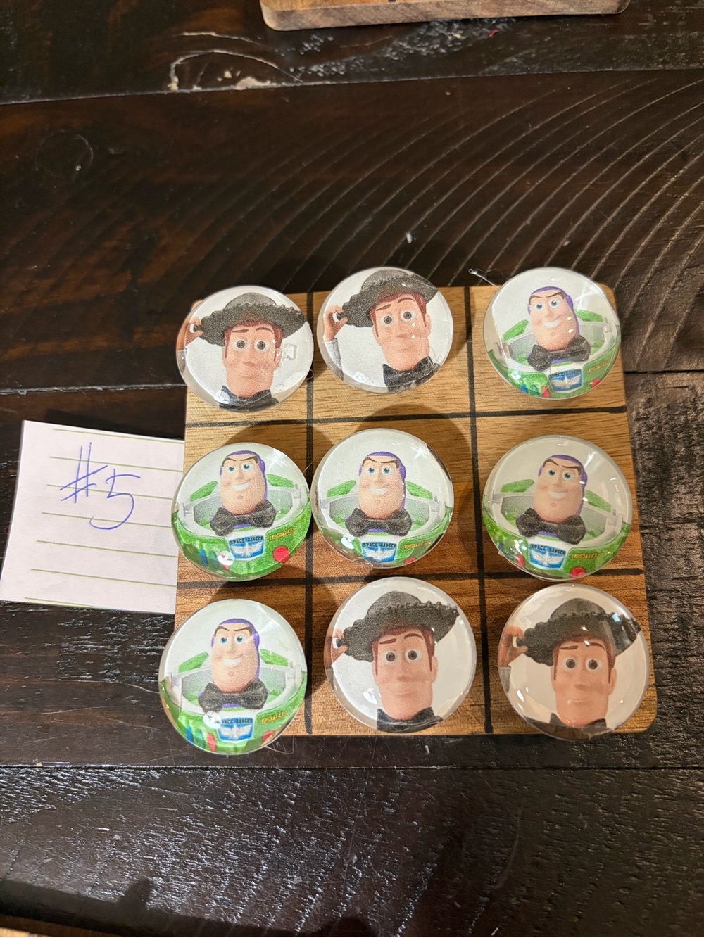 Toy Story Character Tic-Tac-Toe Game Set - Green/White